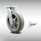 Service Caster 8 Inch SS Thermoplastic Rubber Swivel Caster with Roller Bearing and Swivel Lock SCC-SS30S820-TPRRF-BSL - alternate 1